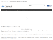 Tablet Screenshot of fluenciarh.com.br